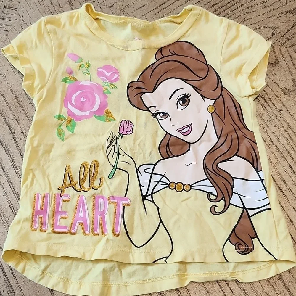 4T Belle t shirt All heart Disney